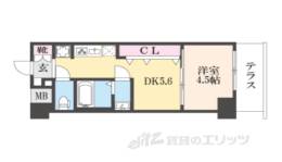 エステムコート京都梅小路公園間取り図面