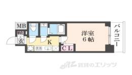 エステムコート京都梅小路公園間取り図面