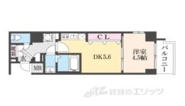エステムコート京都梅小路公園間取り図面