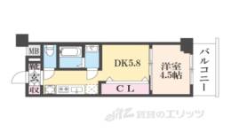 エステムコート京都梅小路公園間取り図面