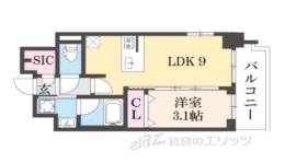 エステムコート京都梅小路公園間取り図面