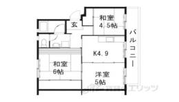 中宮第３団地４８号棟間取り図面