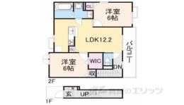 アンジュヴェール１間取り図面