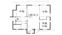 平城右京団地２７号棟間取り図面