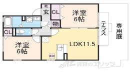 パルコートサン　Ａ棟間取り図面