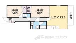 シャン・ド・フルール１番館間取り図面
