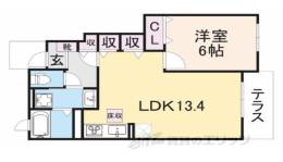 スカイ・トリプル・エー　２間取り図面