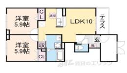イル　ベラージオ　Ｂ間取り図面