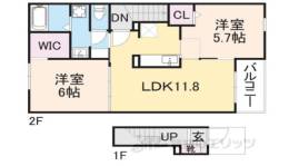 ディア　ステージ　２間取り図面
