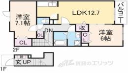 サウス・ボニート旭ヶ丘１間取り図面