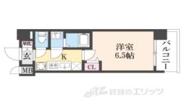 プレサンスTHE KYOTO新町通間取り図面