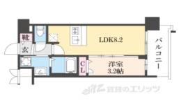 プレサンスTHE KYOTO新町通間取り図面