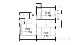 西大和片岡台団地５４号棟間取り図面