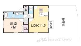 ラフィーネＢ間取り図面
