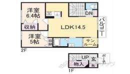 ＬＩＶＲＥ　１間取り図面