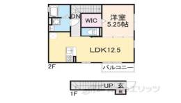 プルミエール　ケイト　２間取り図面