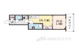 エステムコート京都ステーション２間取り図面