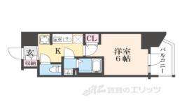 エステムコート京都ステーション２間取り図面