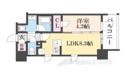 エステムコート京都ステーション２間取り図面