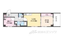 間之町御池レジデンス間取り図面