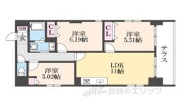 間之町御池レジデンス間取り図面