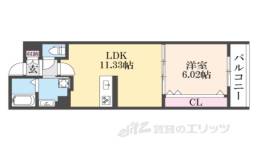 間之町御池レジデンス間取り図面