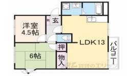 フレグランス左京B間取り図面