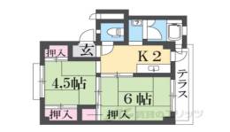 ビレッジハウス曽大根１号棟間取り図面