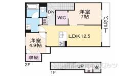 シャーメゾン太秦２間取り図面