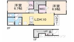 ヒルクレスト間取り図面