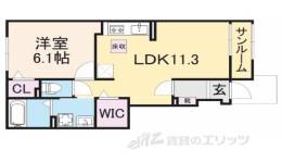 イーグレット南多田2間取り図面