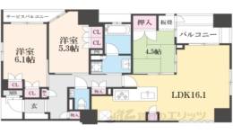 ローレルコート御所南間取り図面