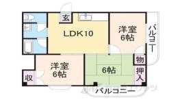 シャトーレジデント寝屋間取り図面