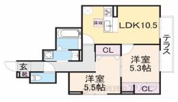 D-ROOM大覚寺間取り図面