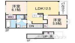 ルナ　ハイツ３間取り図面