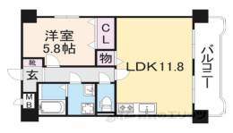 HALE学園前間取り図面
