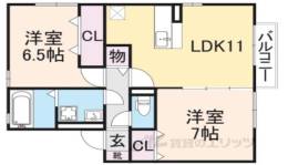 ヴィルヌーブ　Ｃ棟間取り図面