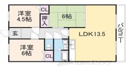 フリーディオ堂山間取り図面