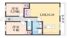 フリーディオ堂山間取り図面