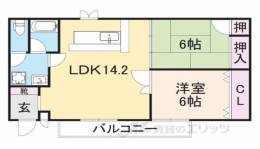 スカイコート１間取り図面