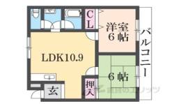 スカイコート１間取り図面