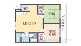 スカイコート１間取り図面
