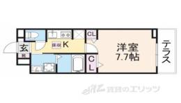 アンジュ　ド　ボヌール　香里園間取り図面