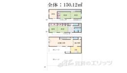 西院上今田町店舗付き住宅間取り図面