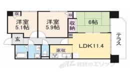 オリエント奈良西の京間取り図面