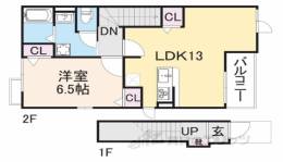 パルテール池田２間取り図面