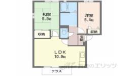 ディアス有里Ｂ間取り図面