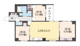 二条城東レジデンス間取り図面