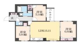 二条城東レジデンス間取り図面