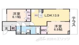 エスポワールⅥ間取り図面